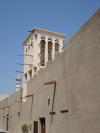 Bastakia Quarter Wind Tower, Bur Dubai, Dubai - UAE.