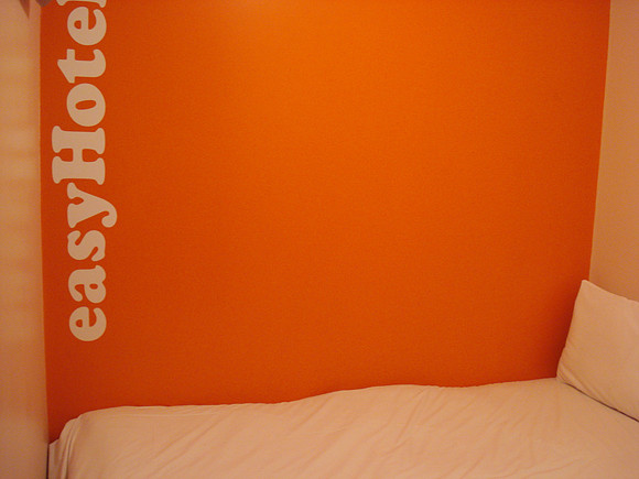 easyHotel bed, London - England.