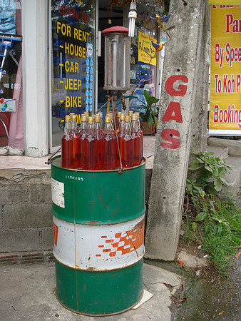 Roadside petrol station, Lamai, Koh Samui - Thailand.