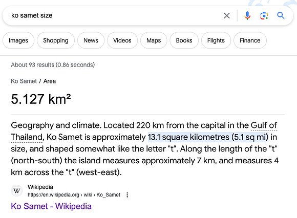ko-samet-size