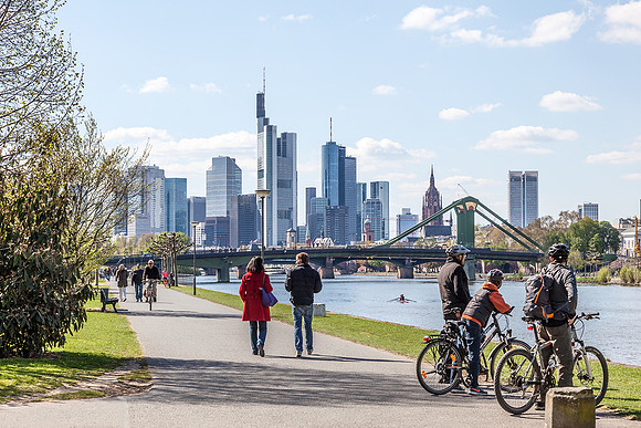 River Main Promenade in Frankfurt