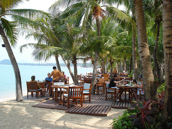Santiburi Resort Restaurant, Mae Nam, Koh samui - Thailand.
