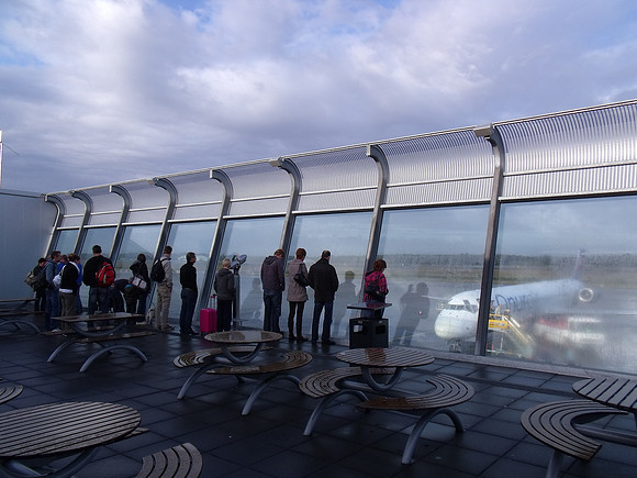 Airport viewing area, Eindhoven Airport (EIN), Eindhoven - Netherlands.
