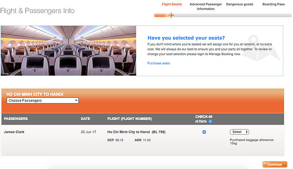 online-check-in