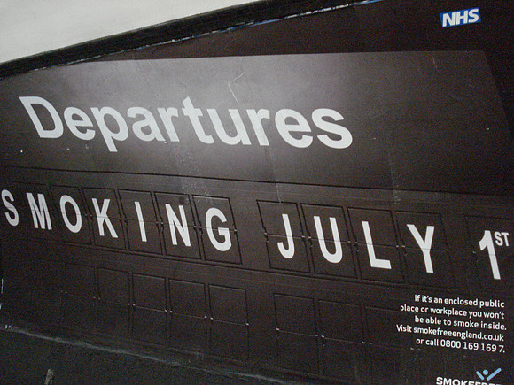 No Smoking from July 1st, London - England.