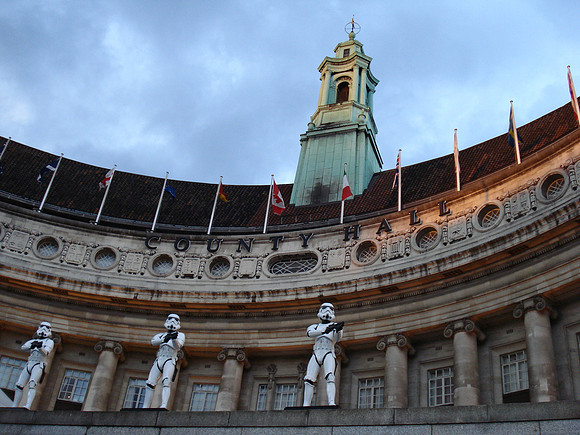 Storm Troopers at County Hall, London - England.