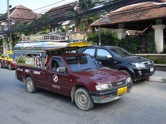 Sawngthaew, Chaweng Beach, Koh Samui - Thailand.