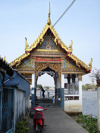Thewet Pier, Bangkok - Thailand.