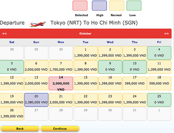 nrt-sgn-october-free