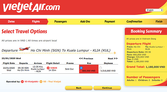 sgn-kul-travel-options