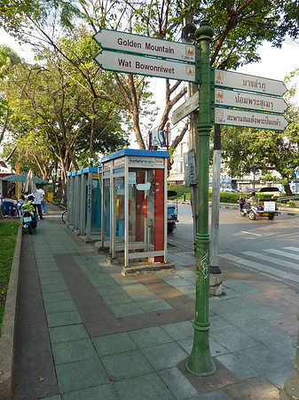 Tourist information sign, Bangkok - Thailand.