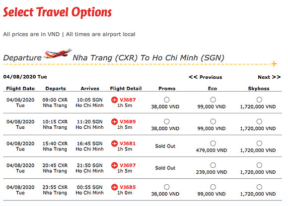 cxr-sgn-flight-options
