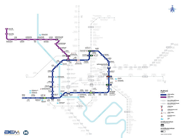 Bangkok MRT Map