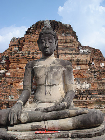 Buddha Wat Mahathat, Ayuthaya - Thailand.
