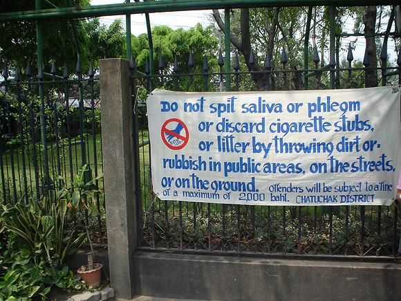 Do Not Spit, Bangkok - Thailand.