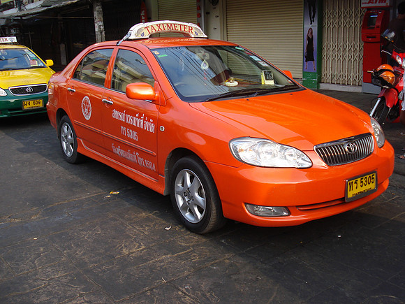 Bangkok Orange Taxi, Bangkok - Thailand.