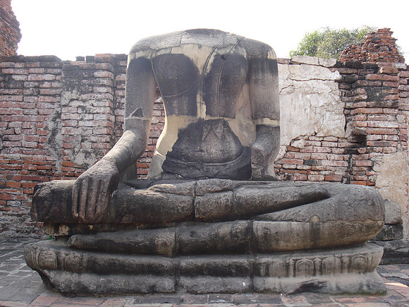 Headless Buddha Wat Mahathat, Ayuthaya - Thailand.