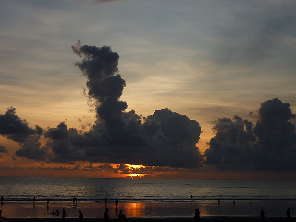 Sunset on Legian Beach, Bali