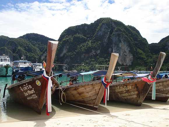 Ton Sai Bay Boats, Koh Phi Phi Don - Thailand.