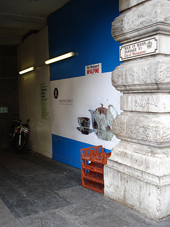 Man In Moon Passage, London - England.