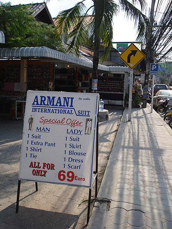 Tailor shops, Chaweng Beach, Koh Samui - Thailand.