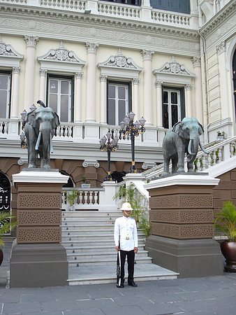Guard At Grand Palace, Bangkok - Thailand.