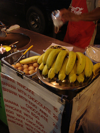 Banana pancake street food, Bangkok - Thailand.